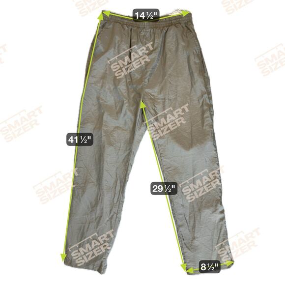 Vtg Womens 90s Workout Set Windbreaker Jacket & Pants Sz M Beige Golden Girl SEE - Picture 6 of 16